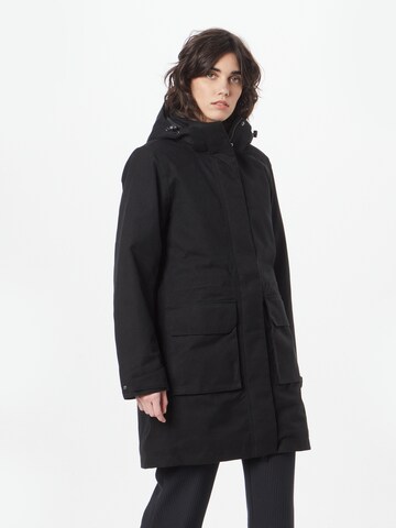 JACK WOLFSKIN Raincoat 'FIERCE' in Black: front