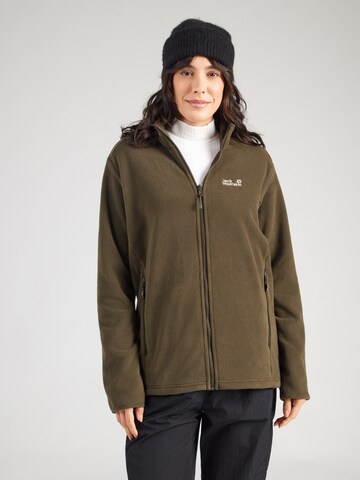 zaļš JACK WOLFSKIN Funkcionāla flīsa jaka 'TAUNUS 200': no priekšpuses