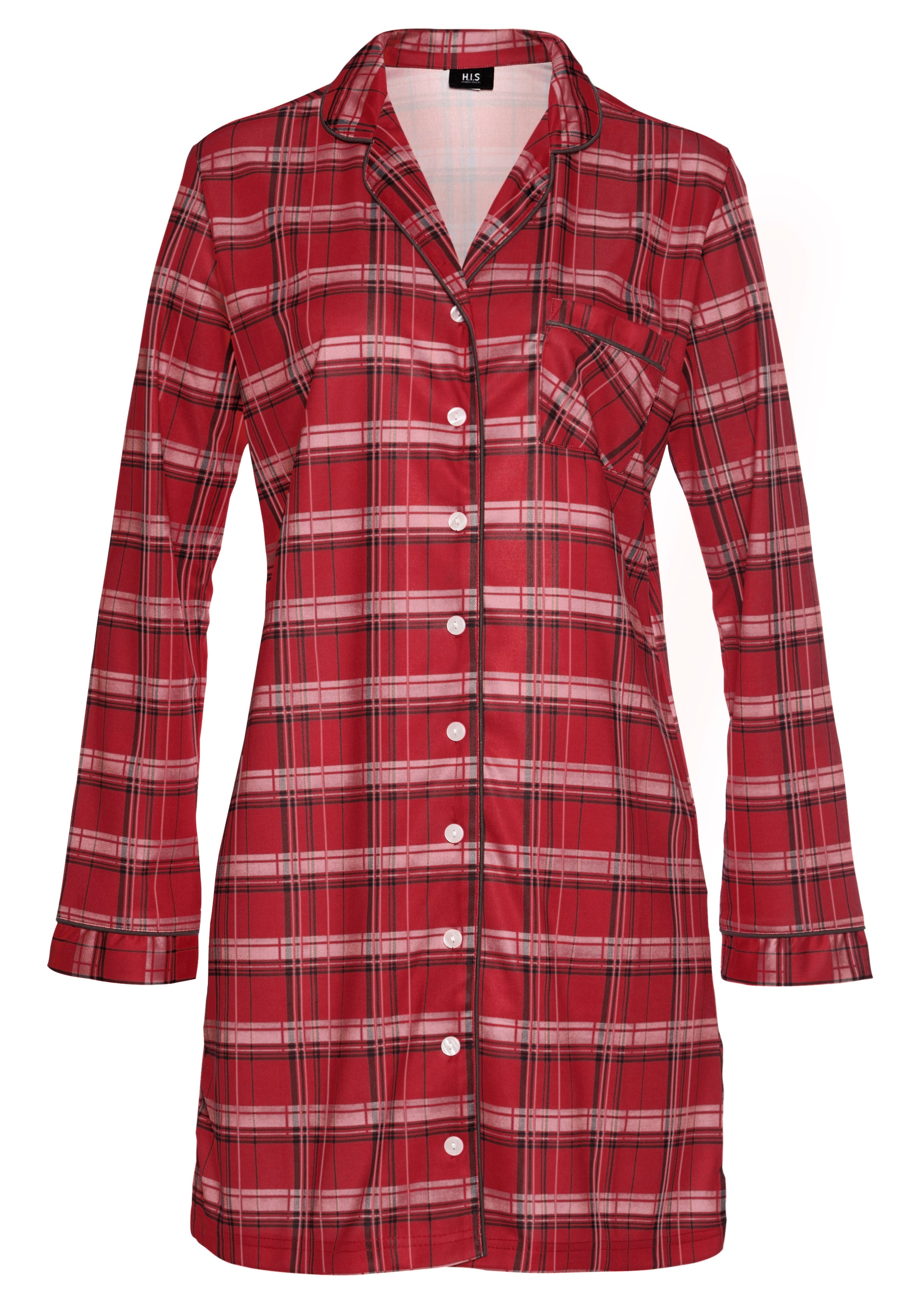 H.I.S Nachthemd in Rot: Vorderseite