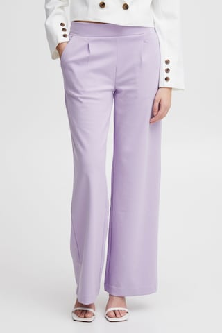 Wide leg Pantaloni chino 'Rizetta' di b.young in lilla: frontale