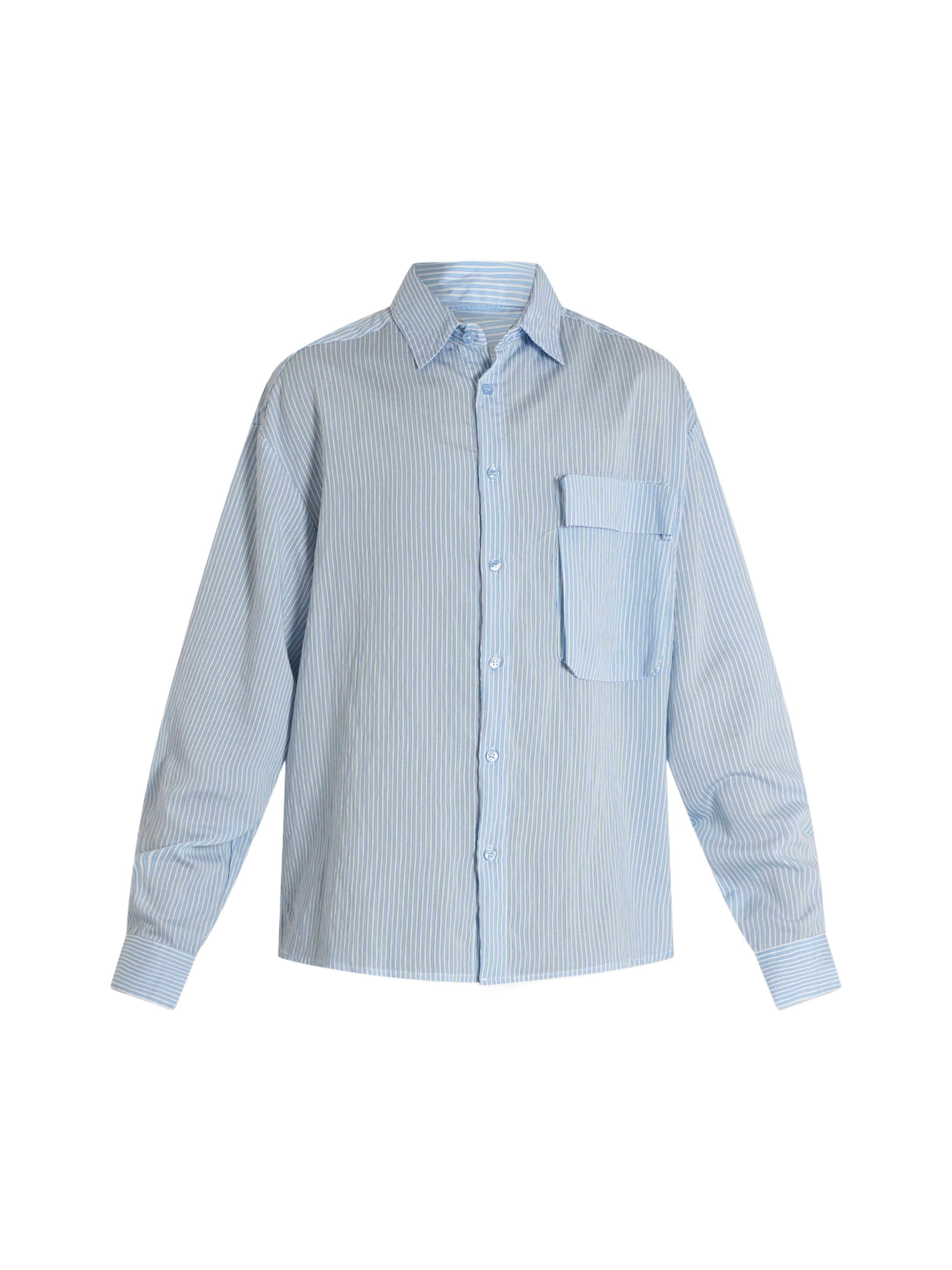 Coupe regular Chemise Yes London en bleu : devant