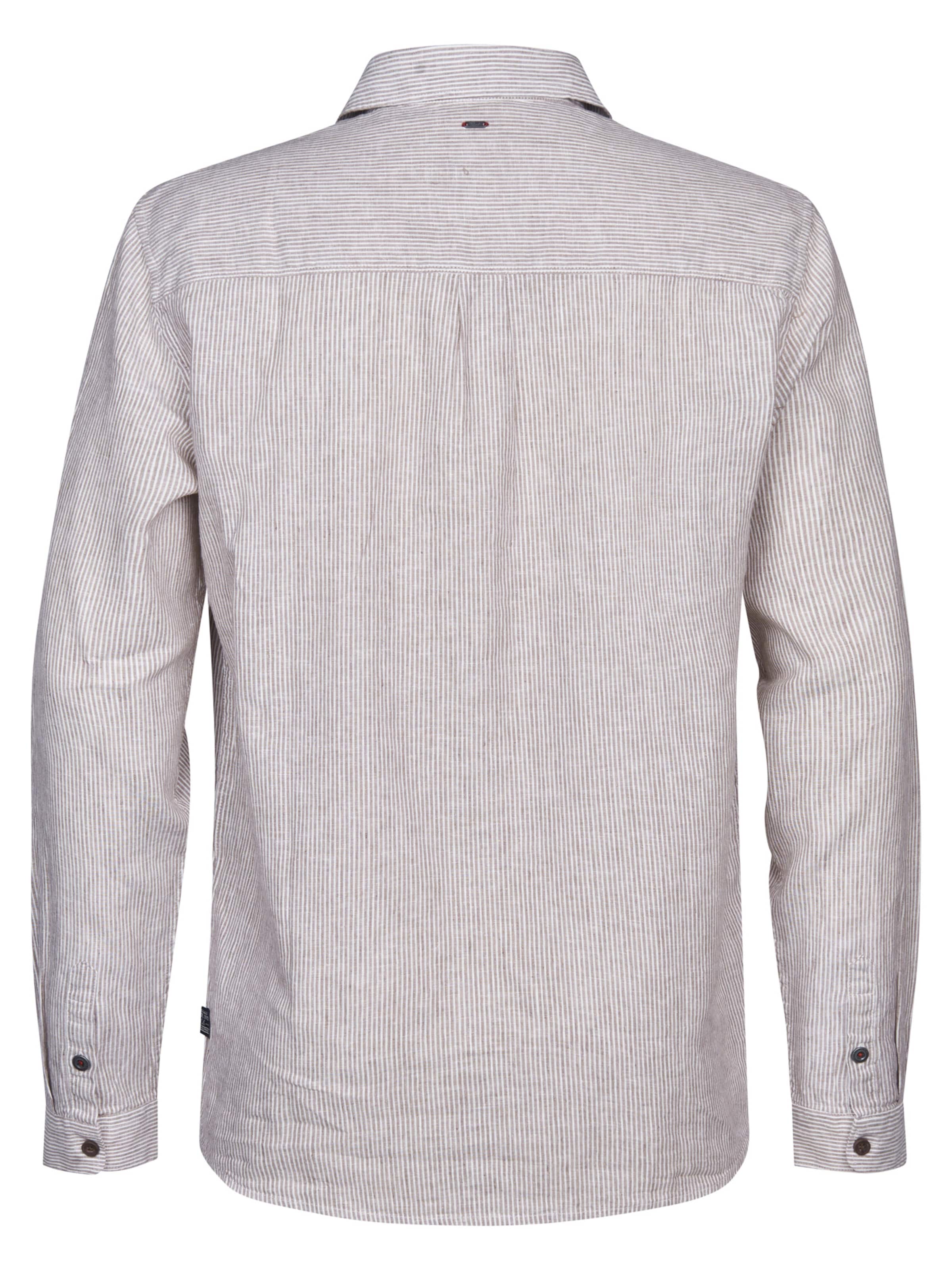 Petrol Industries Regular Fit Hemd 'Eclipse' in Braun