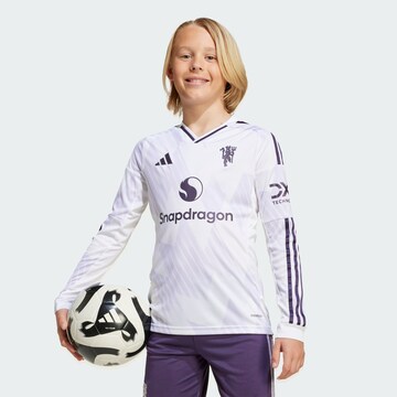T-Shirt fonctionnel 'Manchester United 25/26' ADIDAS PERFORMANCE en blanc : devant