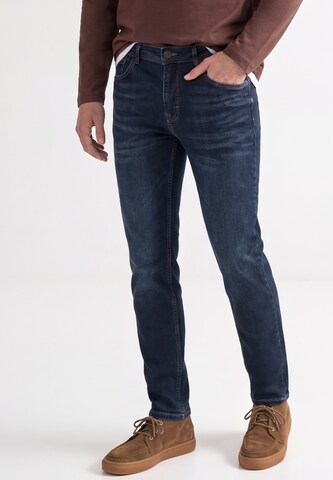 Street One MEN Slim fit Jeans in Blue: front