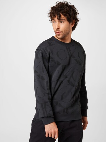 Calvin Klein Jeans Sweatshirt in Schwarz: Vorderseite
