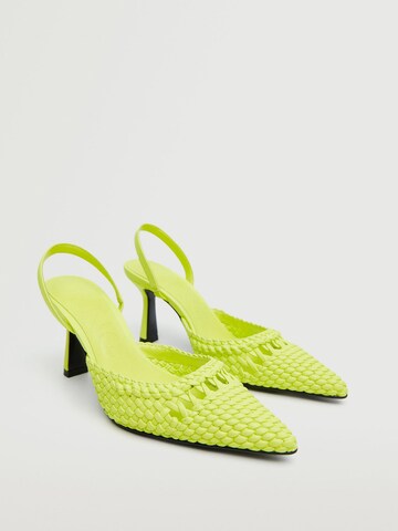 MANGO Slingback Pumps 'Paris' in Yellow