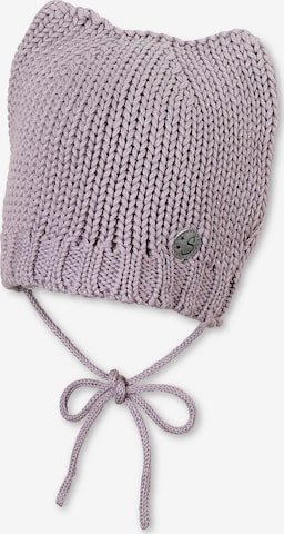 STERNTALER Beanie in Purple: front