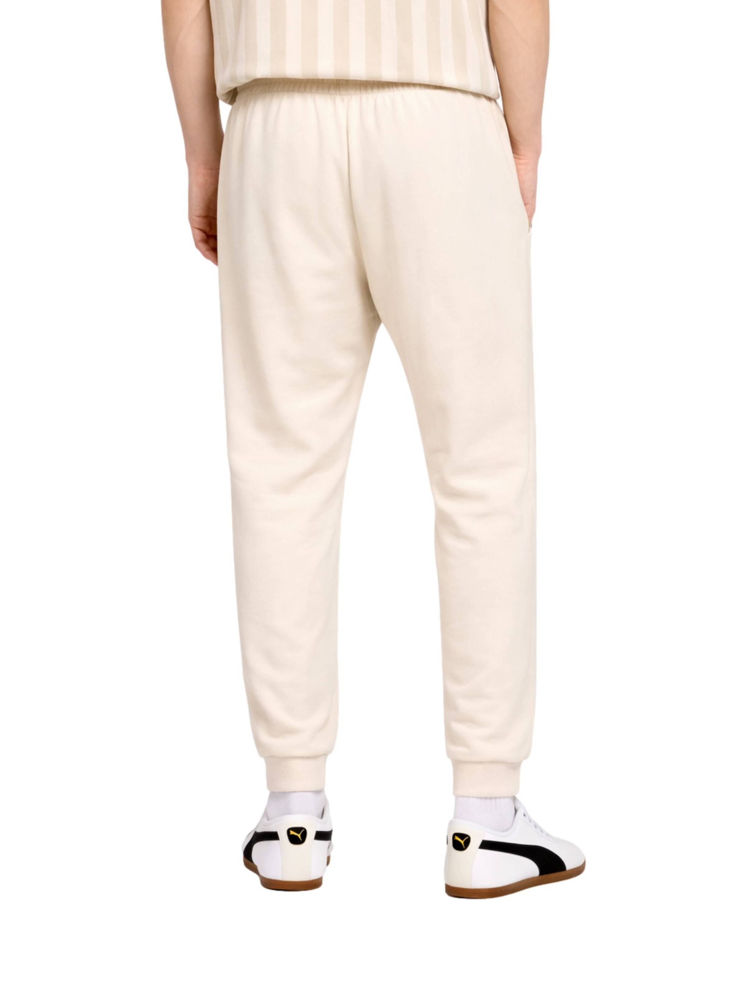 PUMA Tapered Trousers 'ESS ELEVATED' in Beige