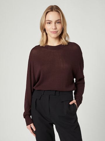 Guido Maria Kretschmer Women - Pullover 'Marou' em castanho: frente