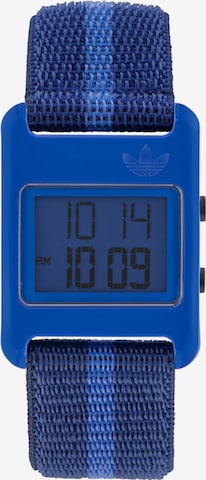 ADIDAS ORIGINALS Digital Watch in Blue: front