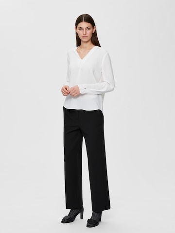 Selected Femme Petite Blouse 'LUNA' in Wit