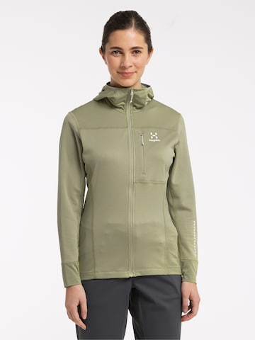 Haglöfs Athletic Zip-Up Hoodie 'L.I.M' in Green: front