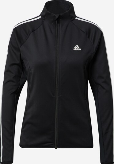 ADIDAS PERFORMANCE Athletic Zip-Up Hoodie in Black / White, Item view