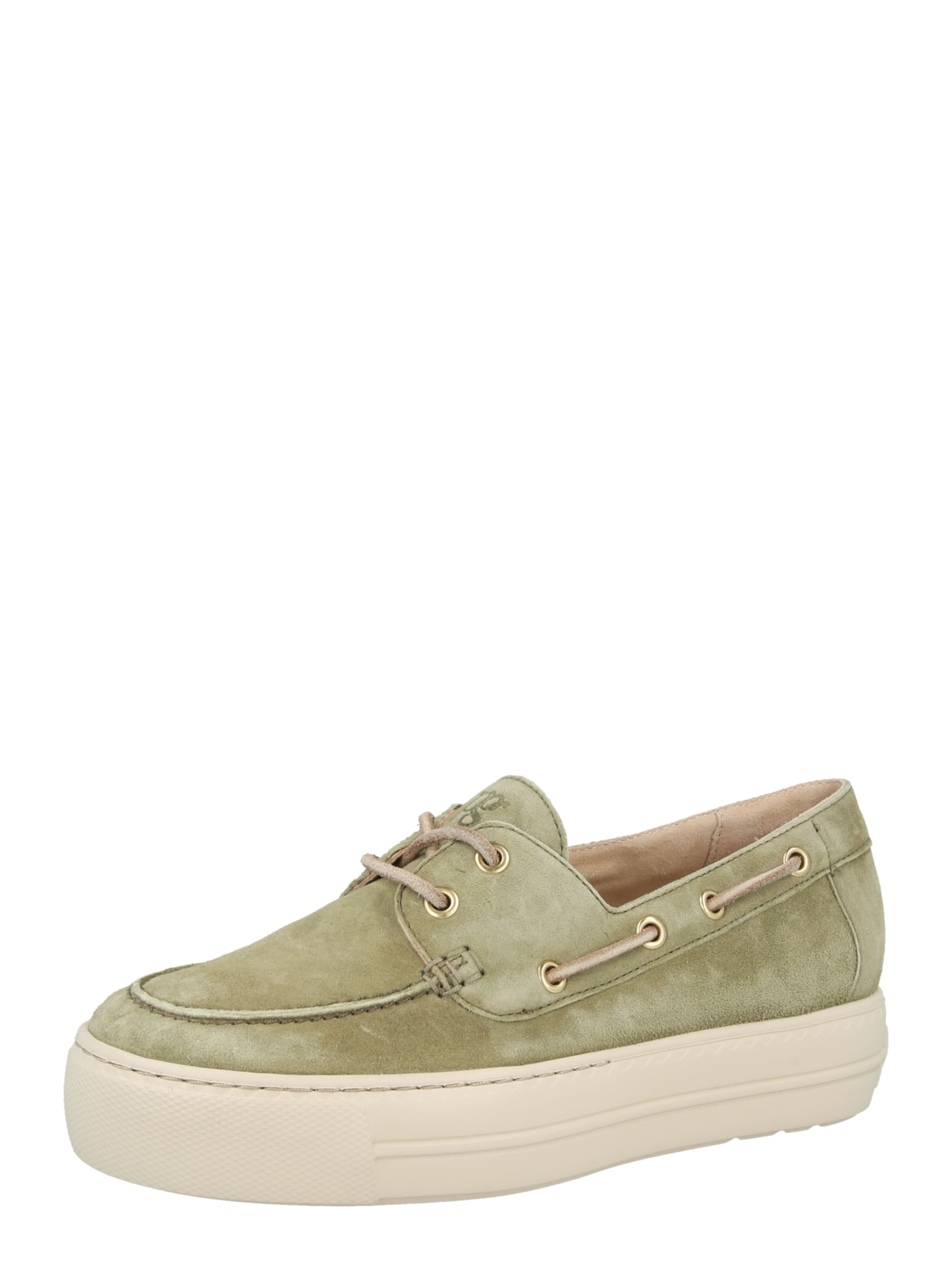 Paul Green Moccasins in Green: front