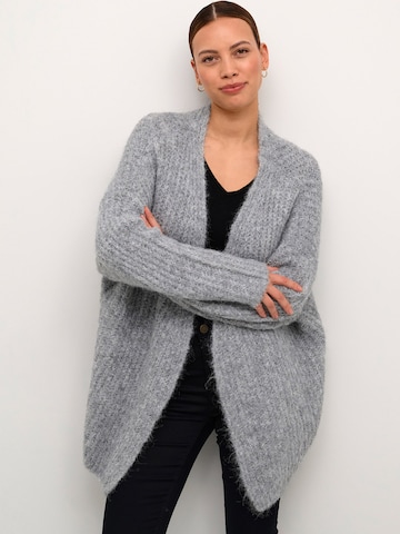 CULTURE Knit Cardigan 'Brava' in Grey: front