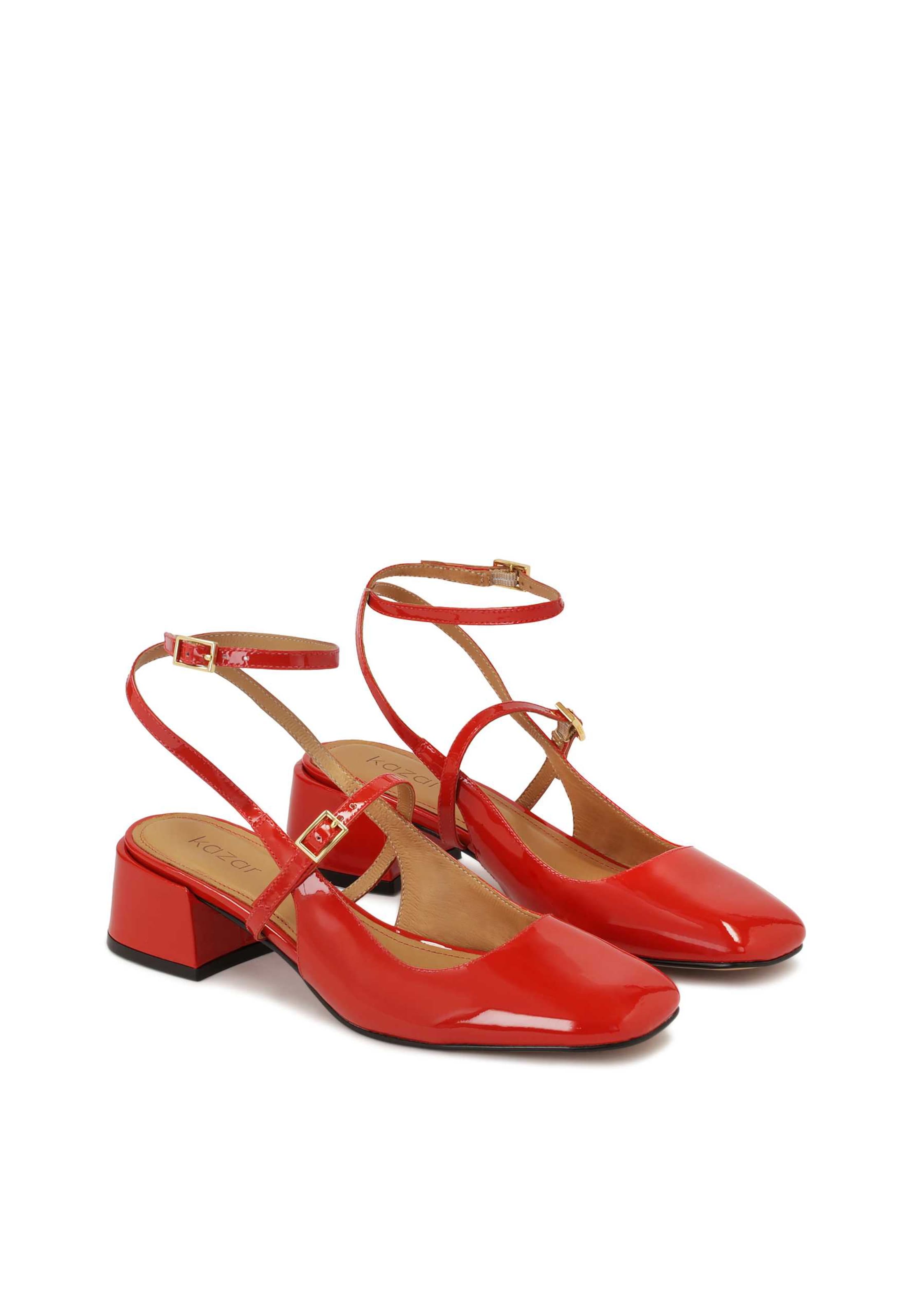 Kazar Slingback Pumps in Red