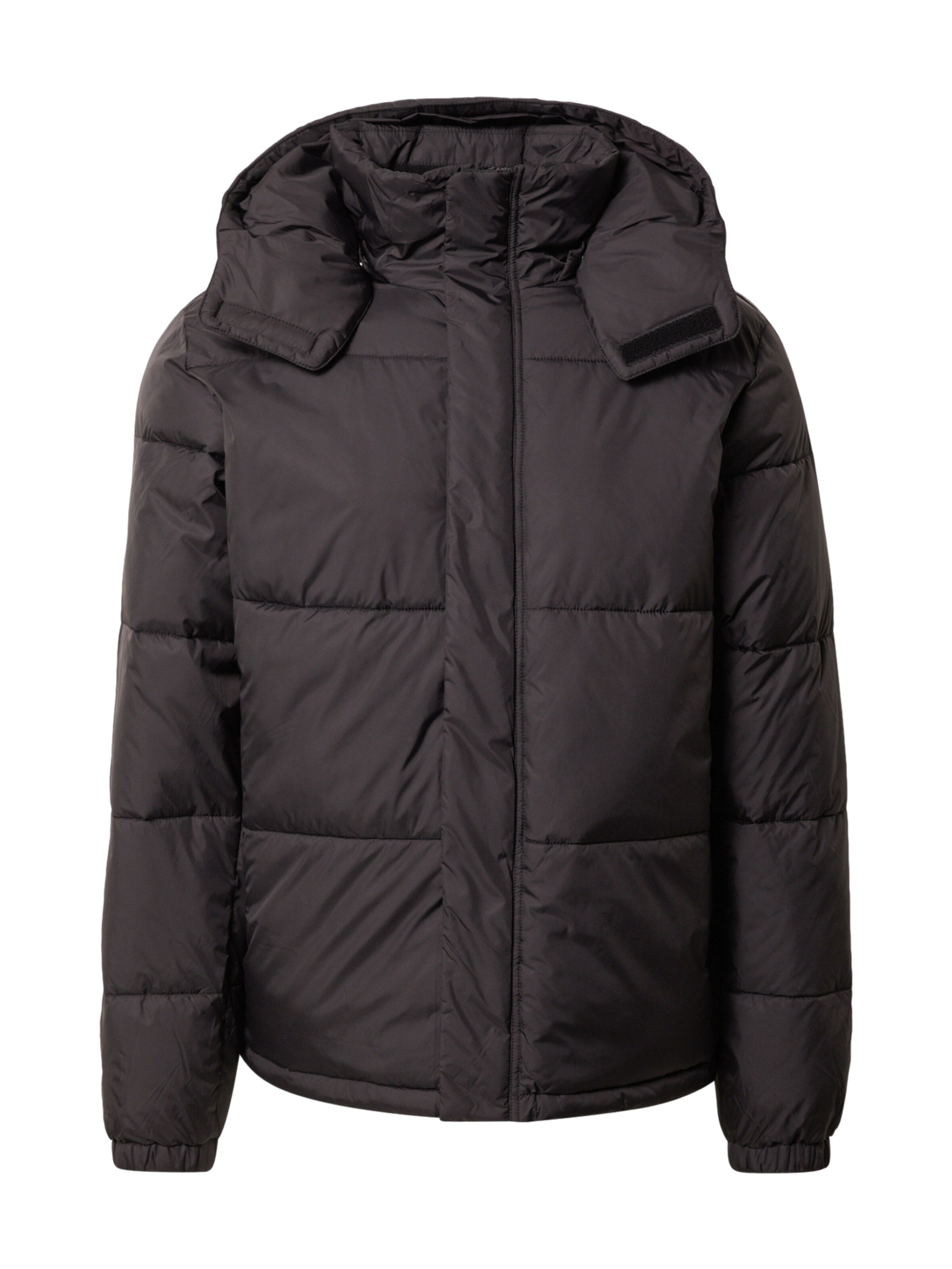 Veste d’hiver !Solid en noir : devant