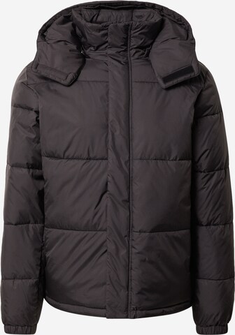 !Solid Winter Jacket in Black: front