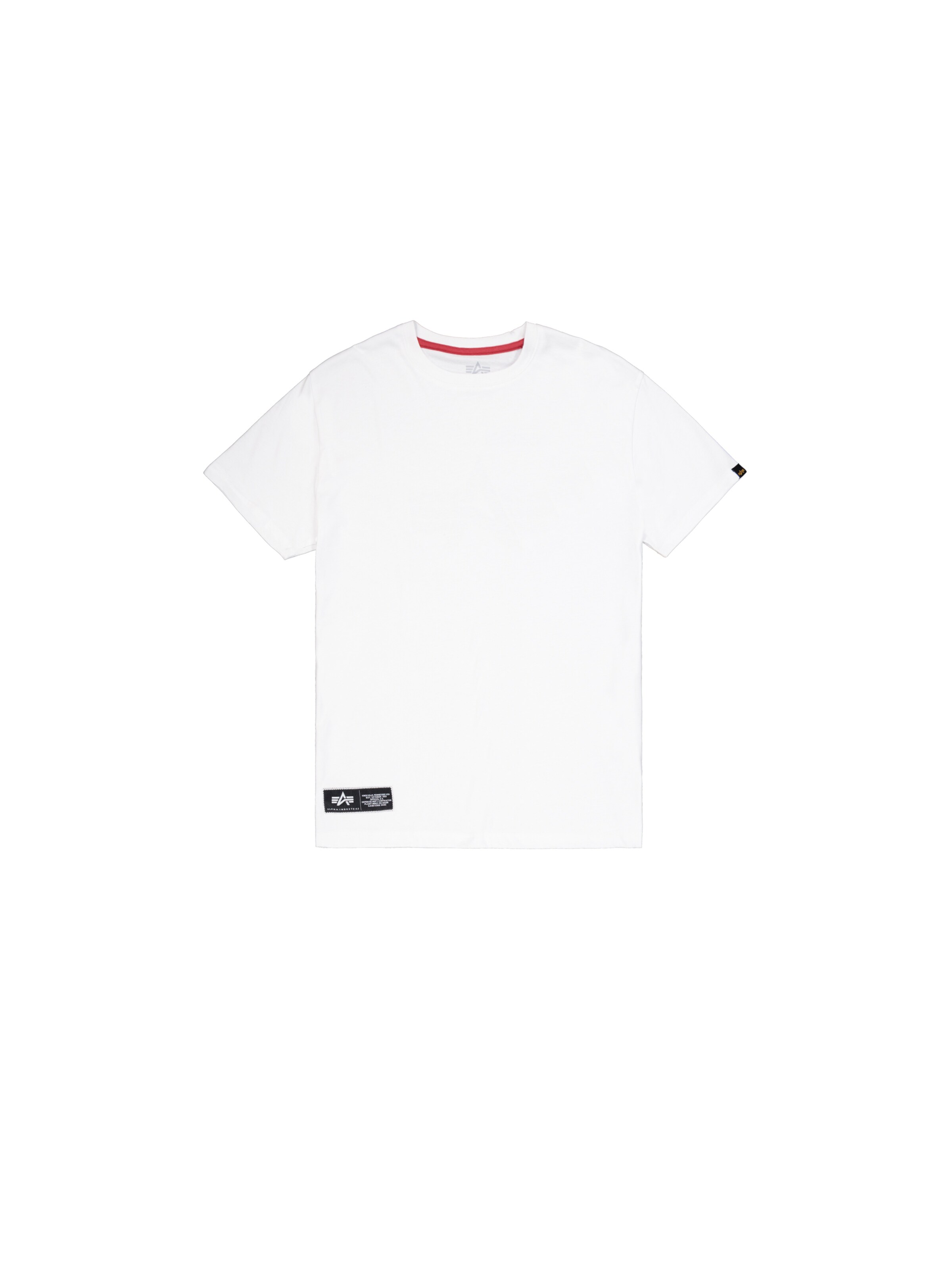 ALPHA INDUSTRIES T-shirt i vit: framsida