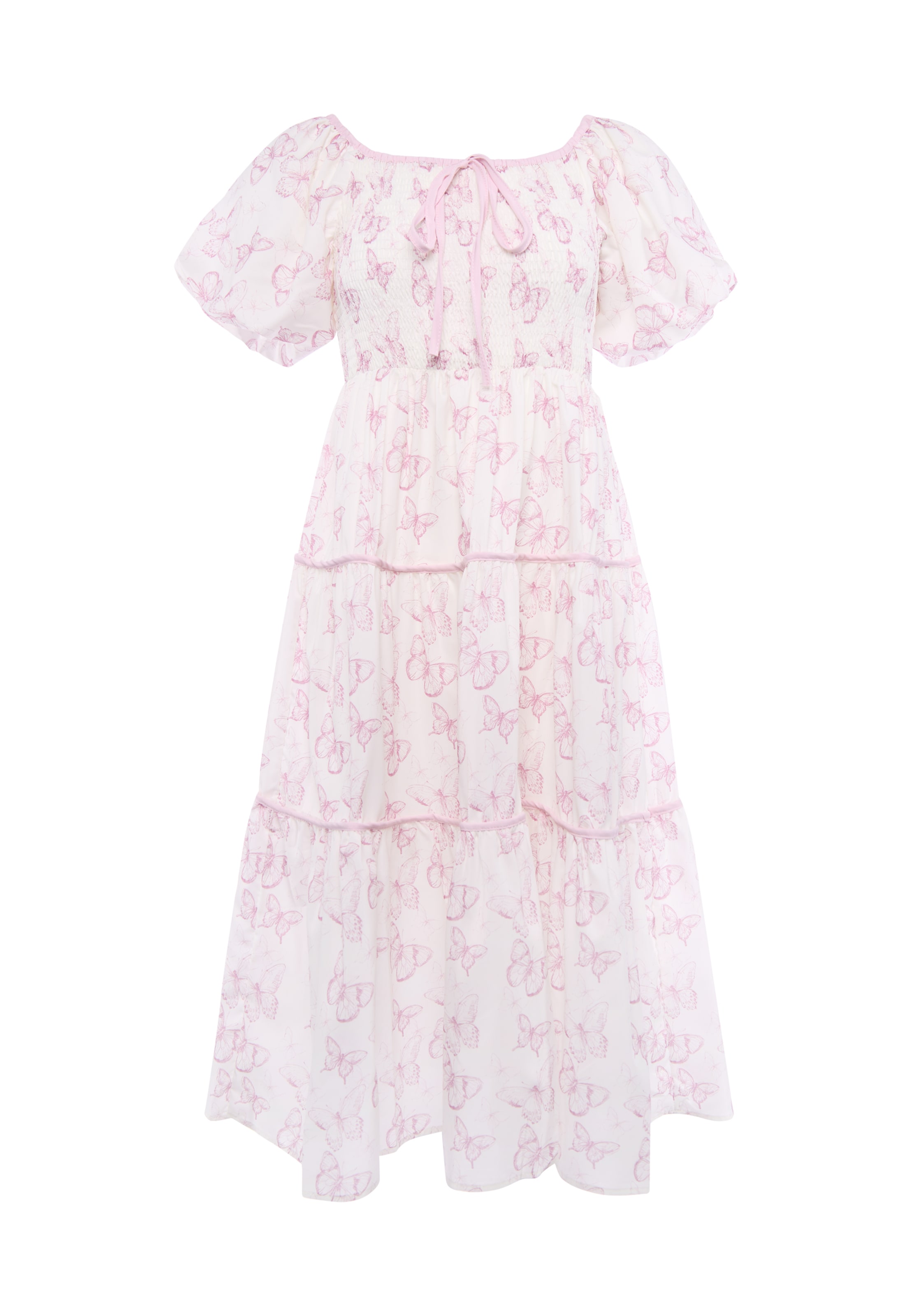faina Dress in White: front