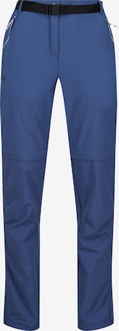 REGATTA Regular Outdoor Pants 'Xert' in Blue: front