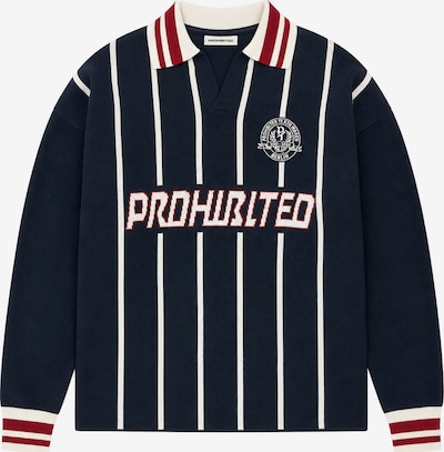 Pullover 'Field Numbers' in L Prohibited di colore navy / rosso / bianco, Visualizzazione prodotti