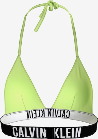Calvin Klein Swimwear Triangle Bikini Top in Green