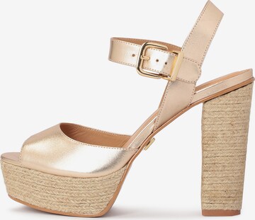 Kazar Sandal in Gold: front