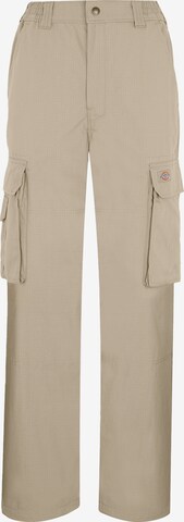 DICKIES Regular Cargobyxa 'Hooper Bay' i beige: framsida