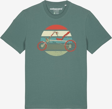 T-Shirt 'Recumbent Bike' Watapparel en vert : devant