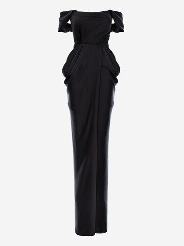 acob a porter Avondjurk in Zwart: voorkant