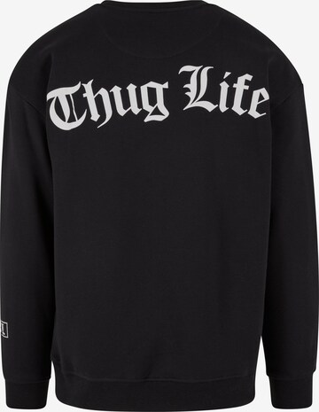 Thug Life Sweatshirt 'HitThe Streets' in Black