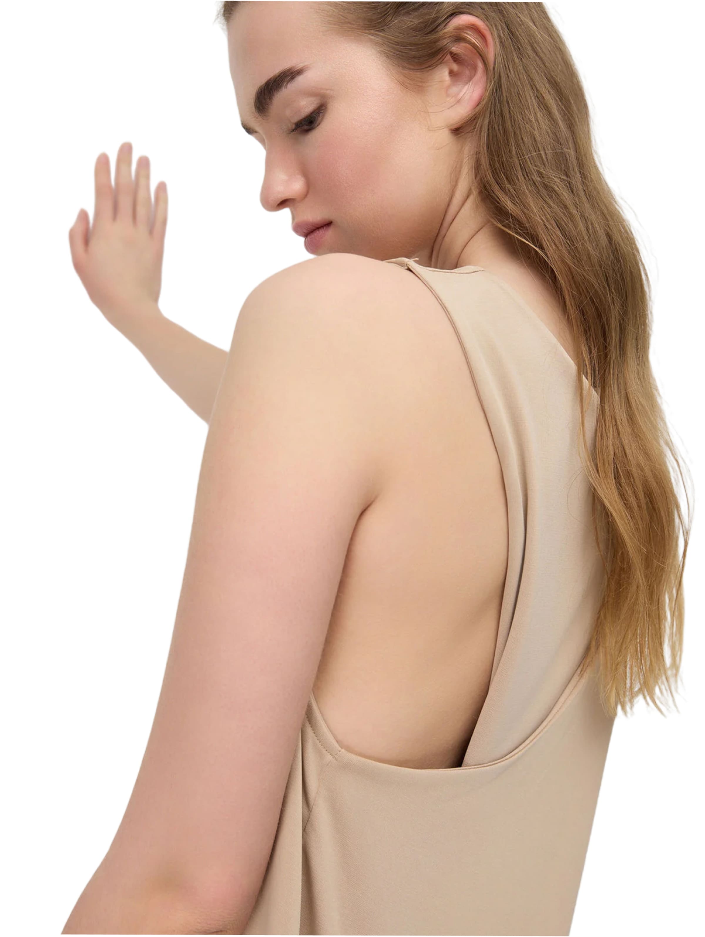 No Matter What Top in Beige