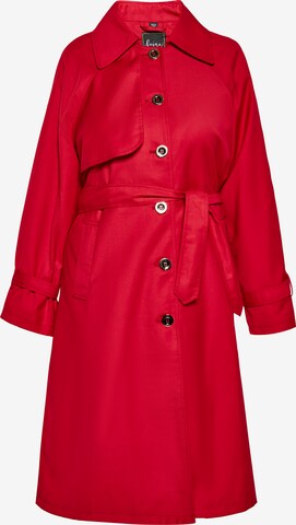 faina Between-Seasons Coat in Red: front