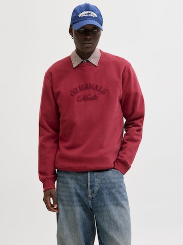 Sweat-shirt JACK & JONES en rouge : devant