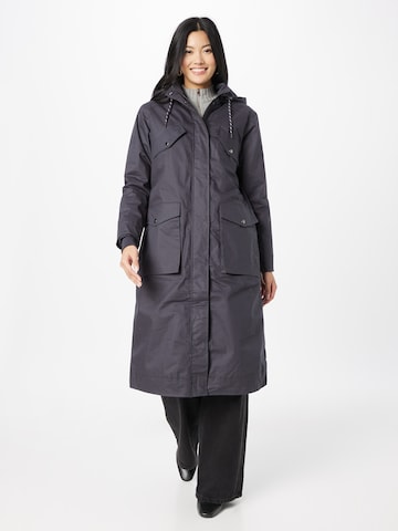 Thought Between-Seasons Coat 'Elaina' in Blue: front