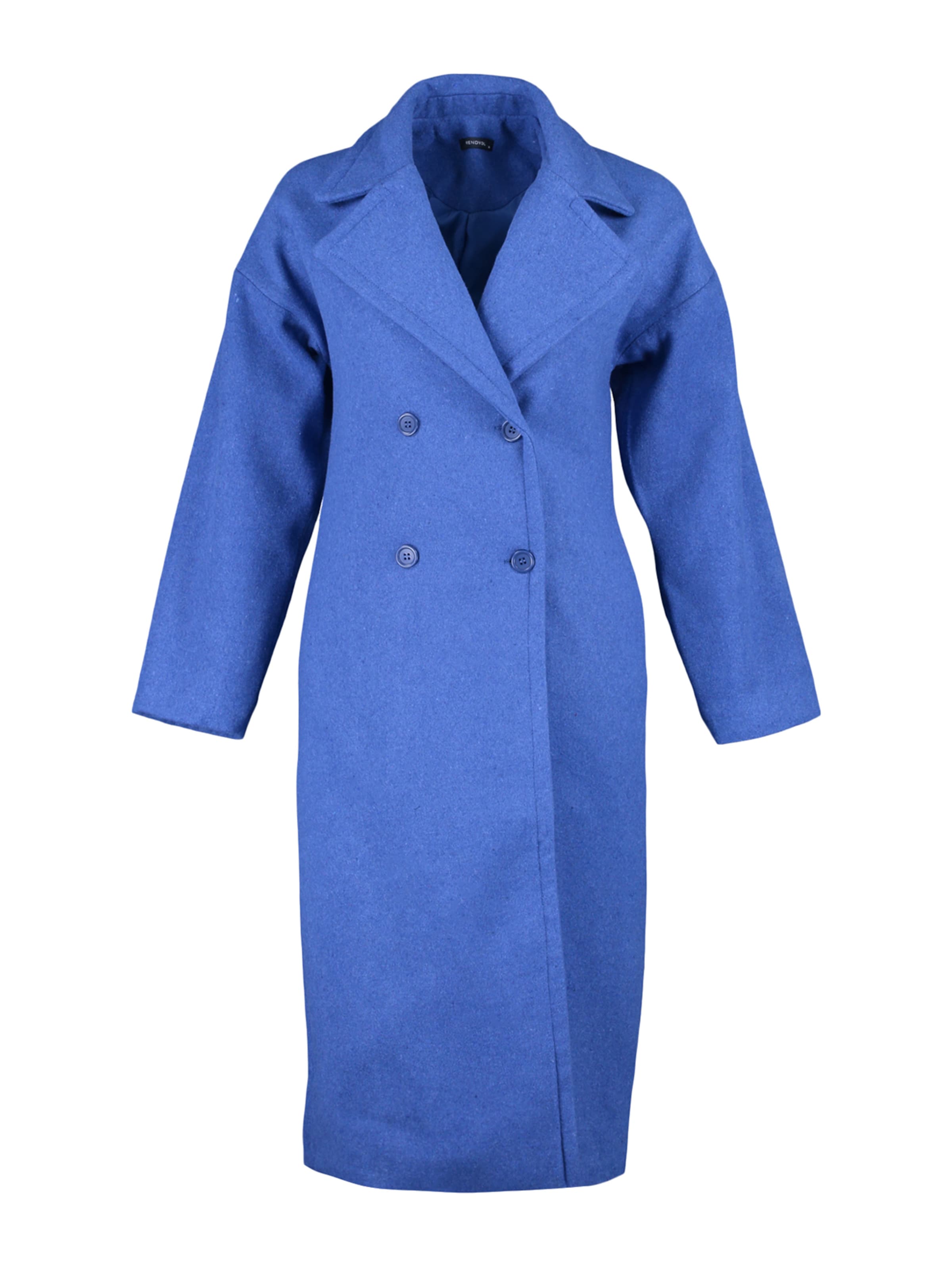 Trendyol Prehoden plašč | modra barva: sprednja stran