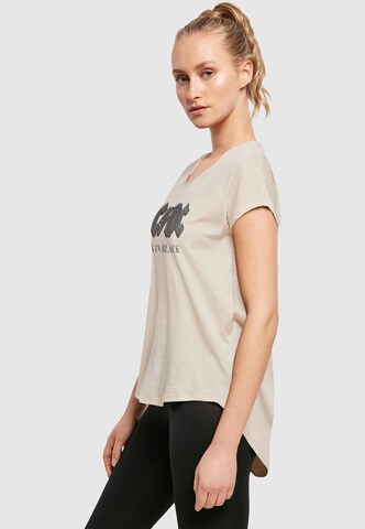 T-shirt 'ACDC Back in Black' F4NT4STIC en beige