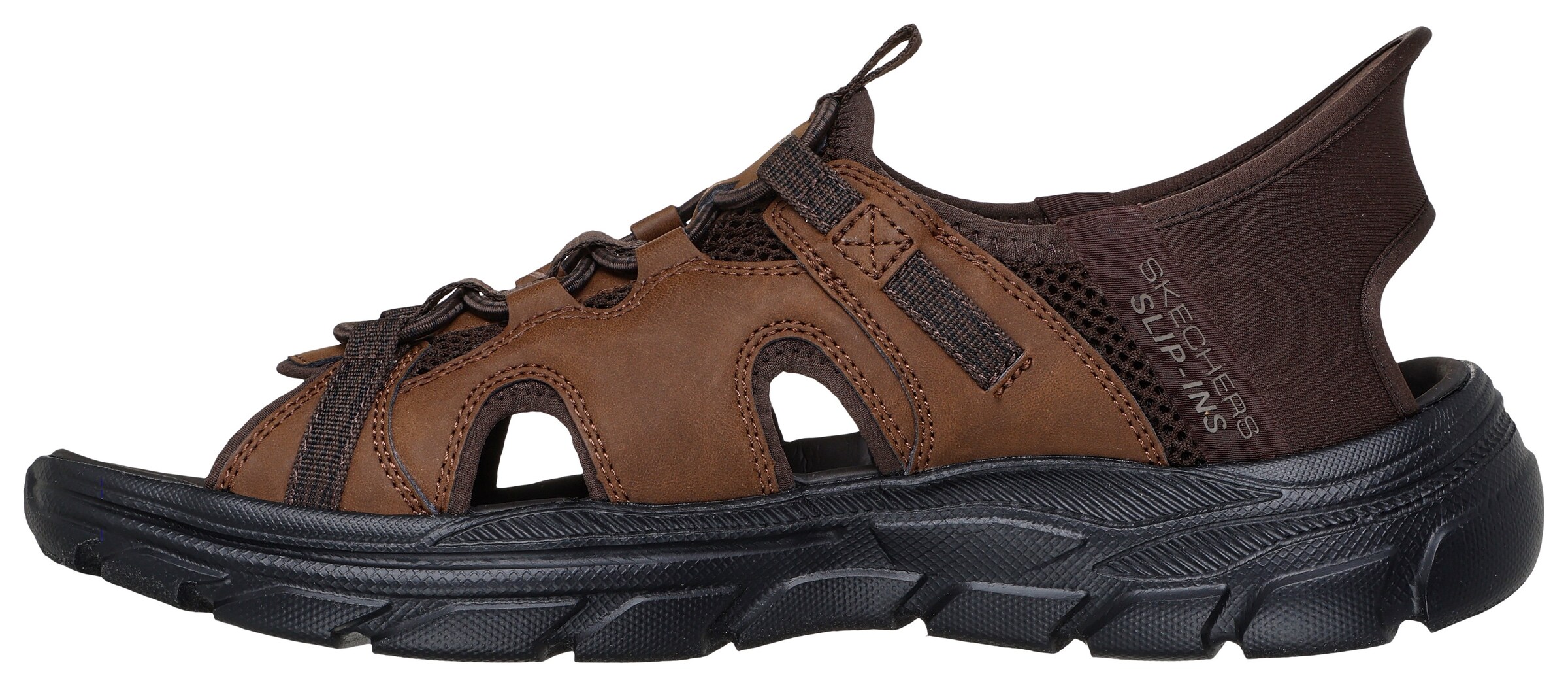 SKECHERS Hiking Sandals in Brown: front