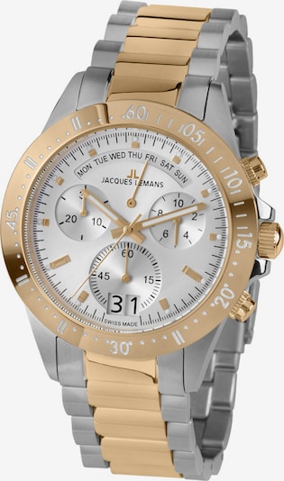 Jacques Lemans Analoguhr in gold / silber, Produktansicht