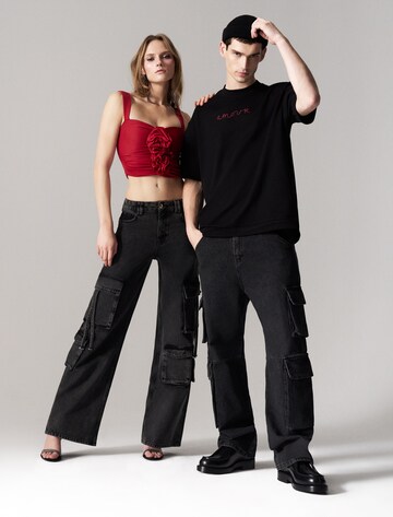 Koton Wide leg Cargo Jeans in Black