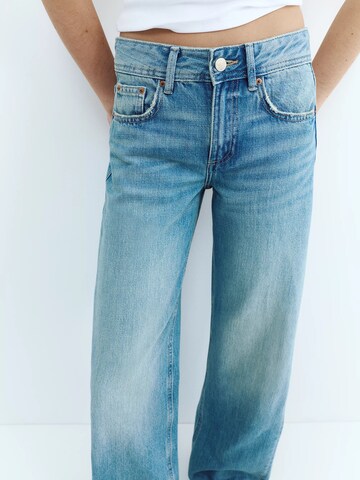 Pull&Bear Wide leg Jeans i blå