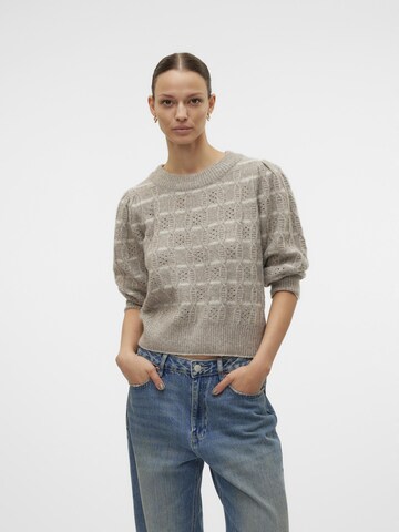Pull-over 'VMNewleonor' VERO MODA en gris : devant