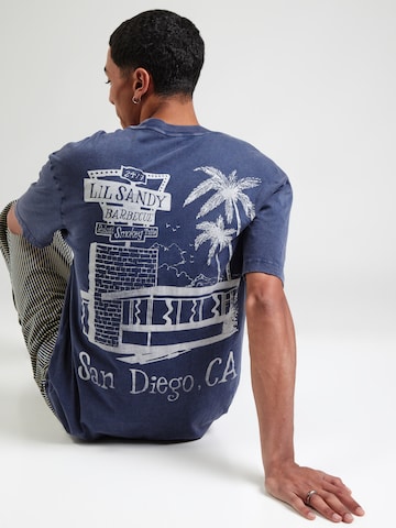 HOLLISTER Футболка 'CITY BIZ' в Синий: спереди