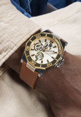 Orologio analogico 'Prime' di GUESS in marrone