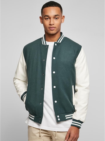 Veste mi-saison 'Oldschool' Urban Classics en vert : devant