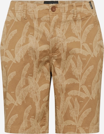 BLEND Regular Chino trousers in Brown: front