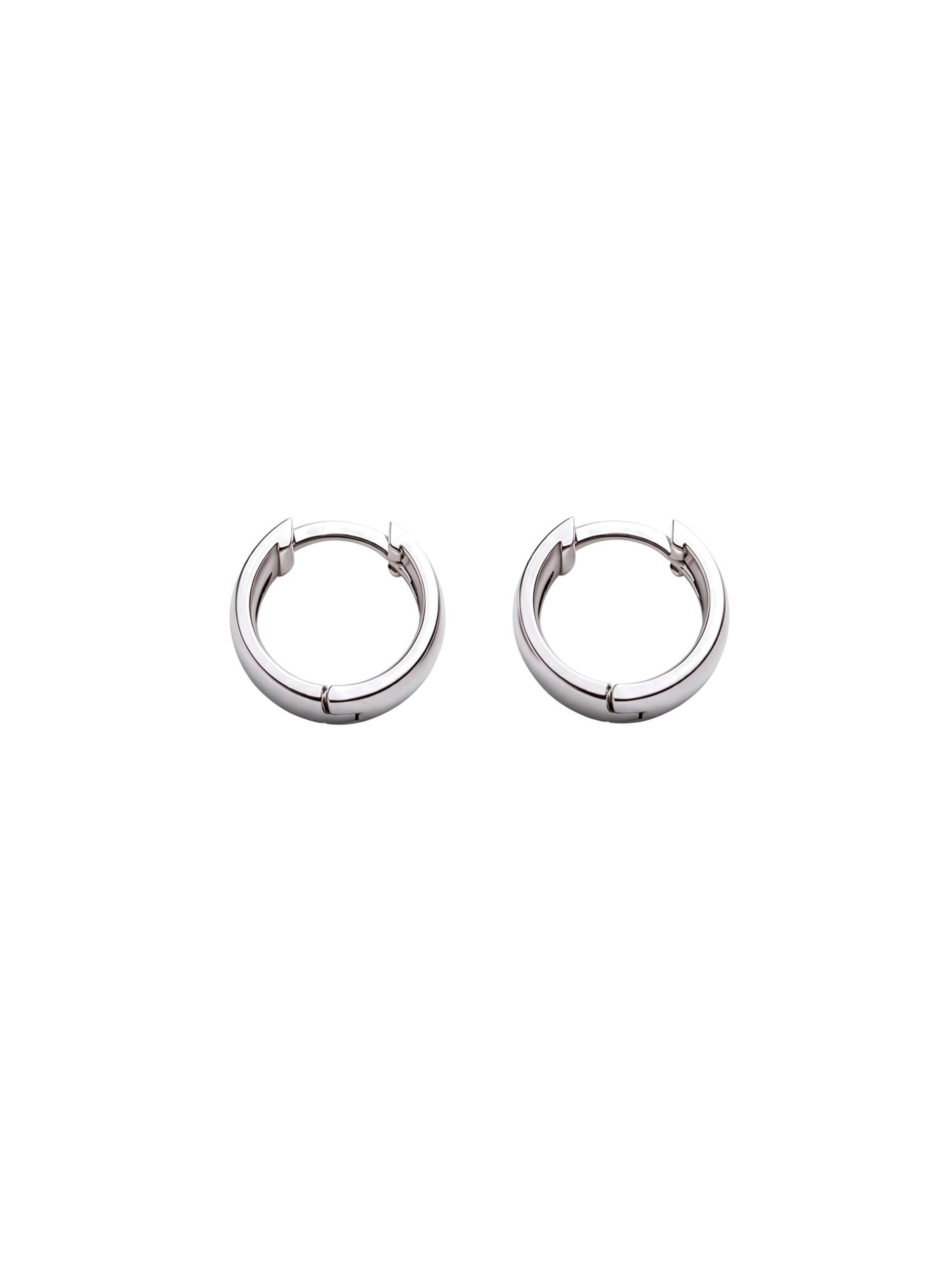 REYTEL Earrings 'THE CLASSIC S' in Silver: front