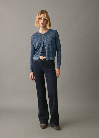 MANGO TEEN Knit Cardigan 'Carmen' in Blue