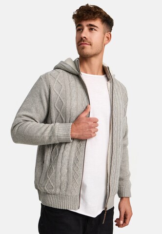 Vestes en maille 'INRandolph' INDICODE JEANS en gris
